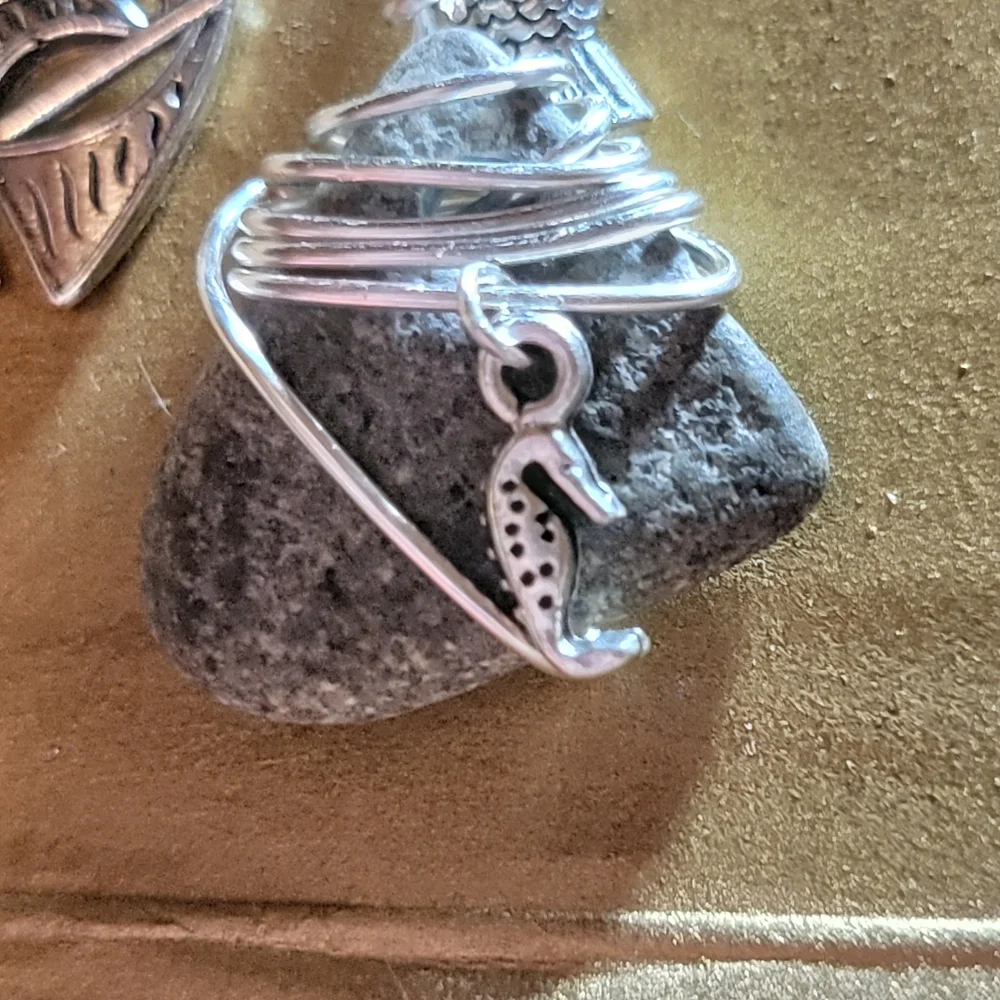 Coastal Stone Necklace With Charms - Picture 6 of 8